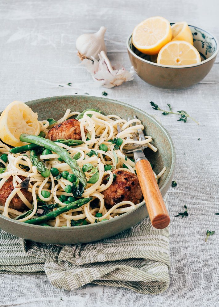 pasta met doperwten