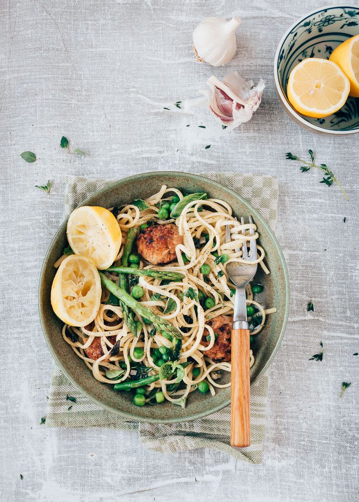 pasta met doperwten