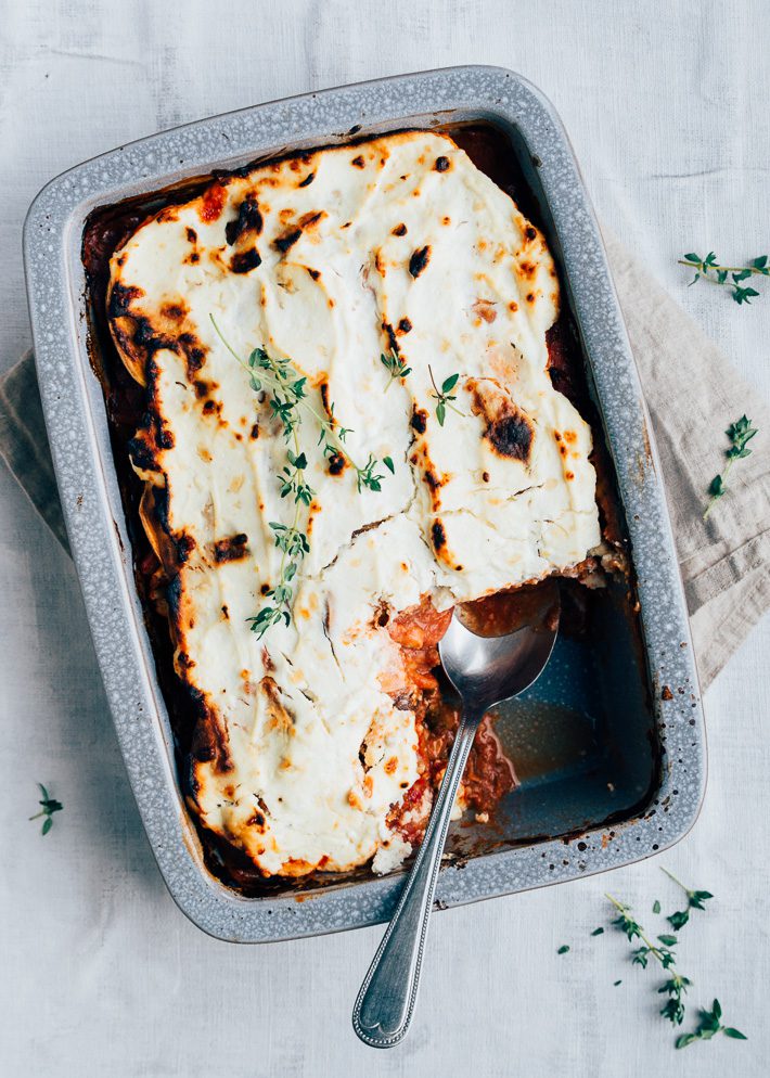 zoete aardappellasagne