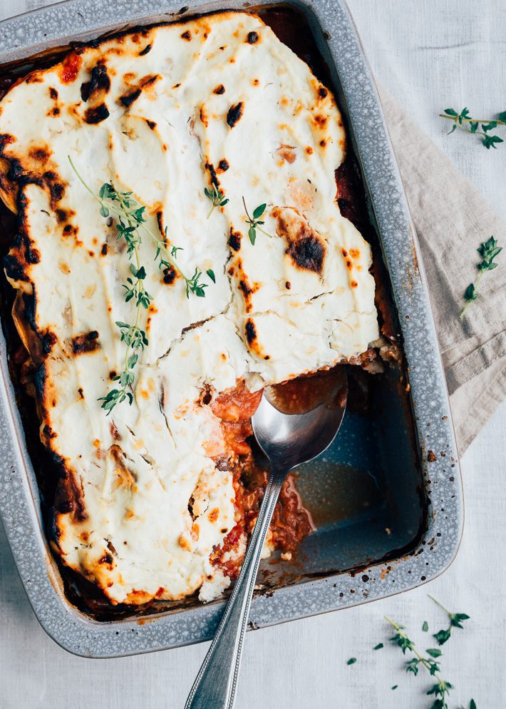 zoete aardappellasagne