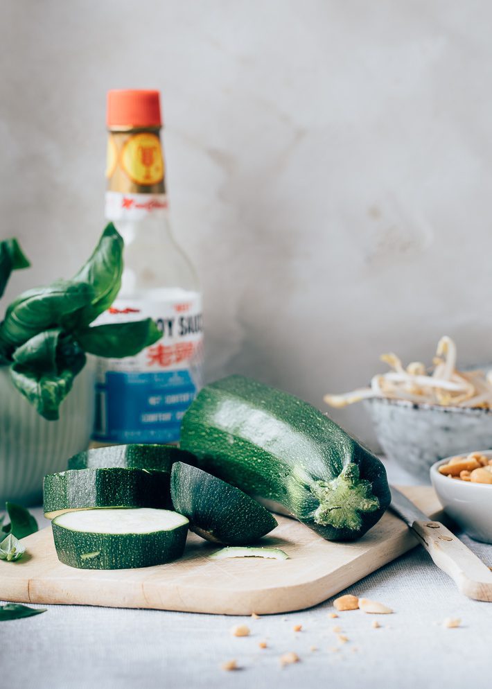 Teriyaki courgette