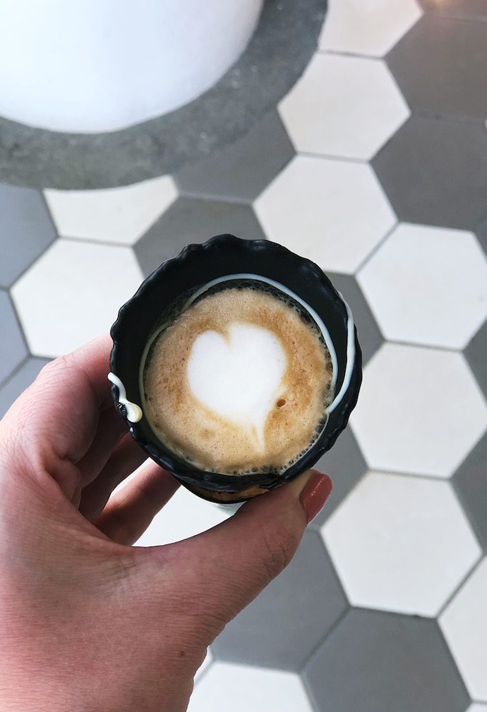 coffee in a cone