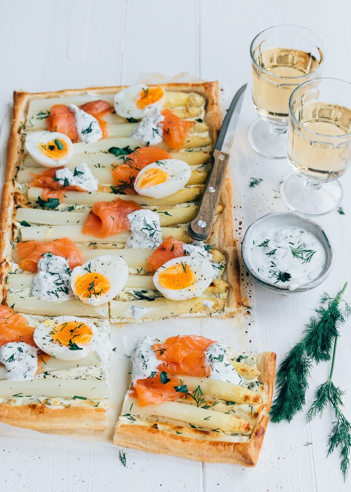 Recept plaattaart met asperges