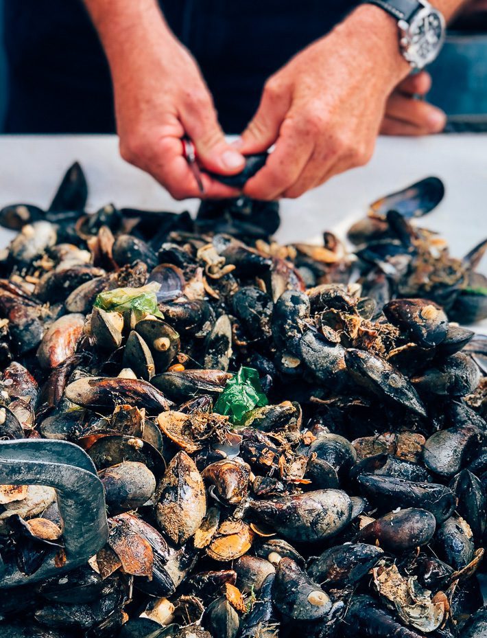 mosselen eten