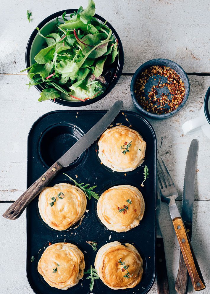 Bladerdeeg pasteitjes