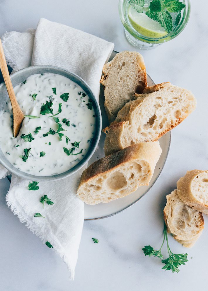 Recept opgeklopte fetadip