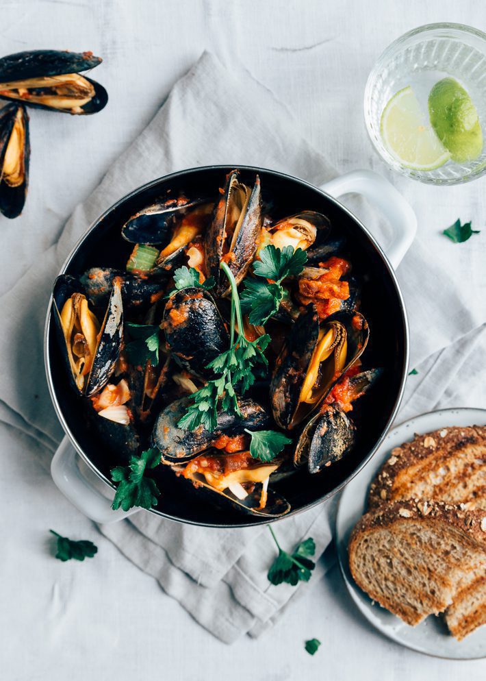 Recept Spaanse mosselen