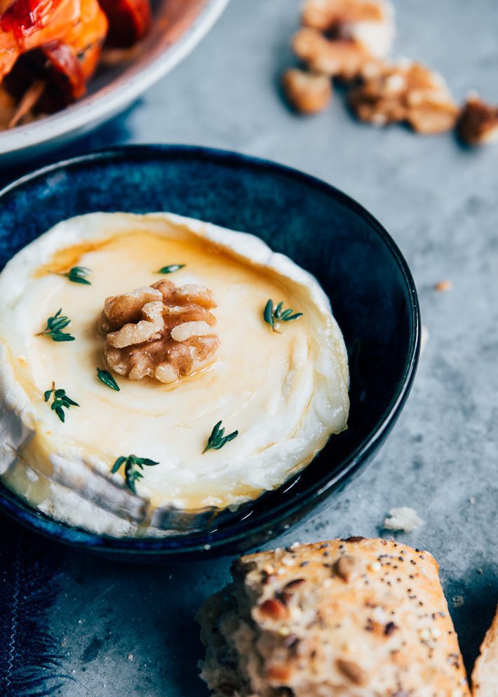 warme geitenkaas met honing