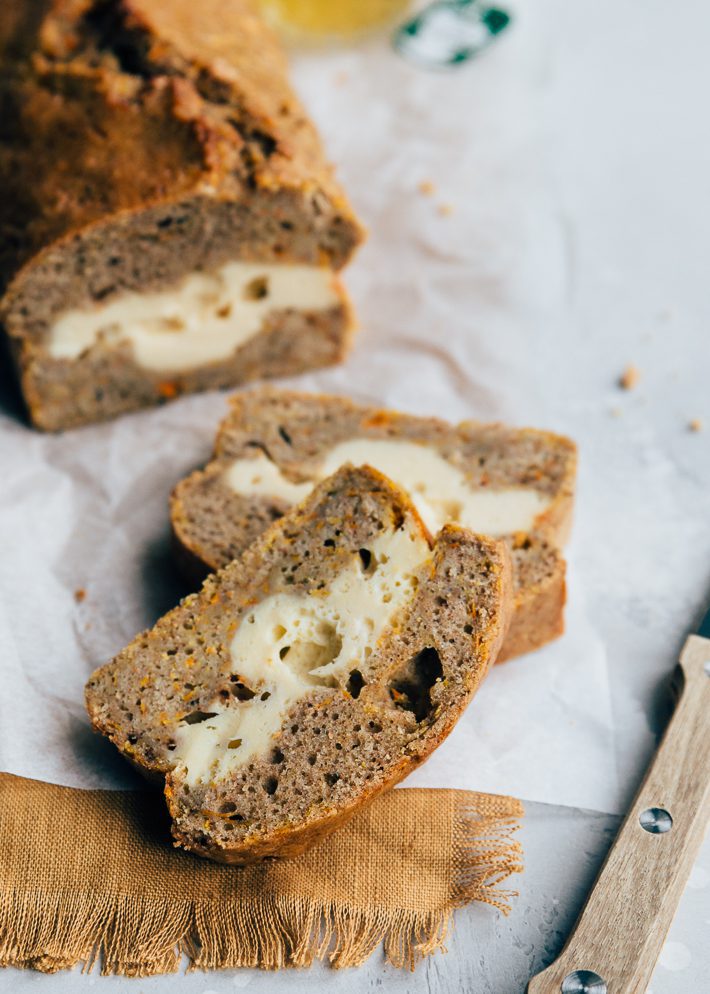 Pompoencake met cheesecake vulling