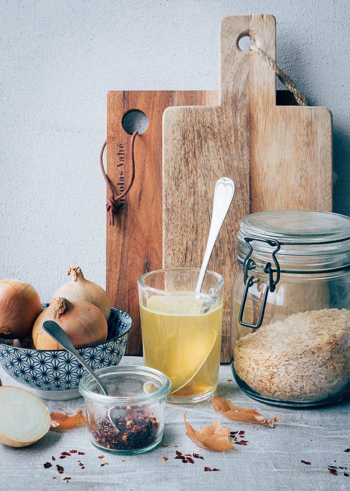 Rode curry rijstsoep