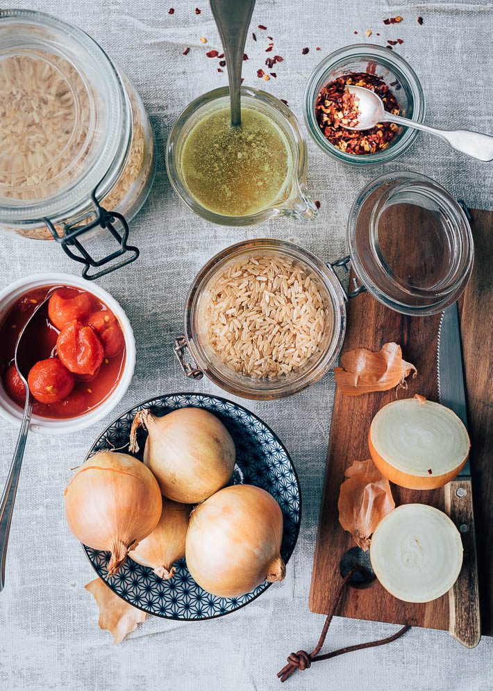 Rode curry rijstsoep