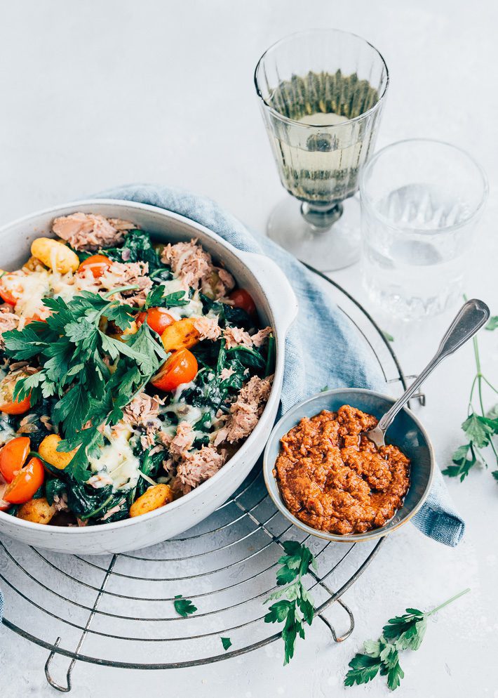 gnocchi met tonijn