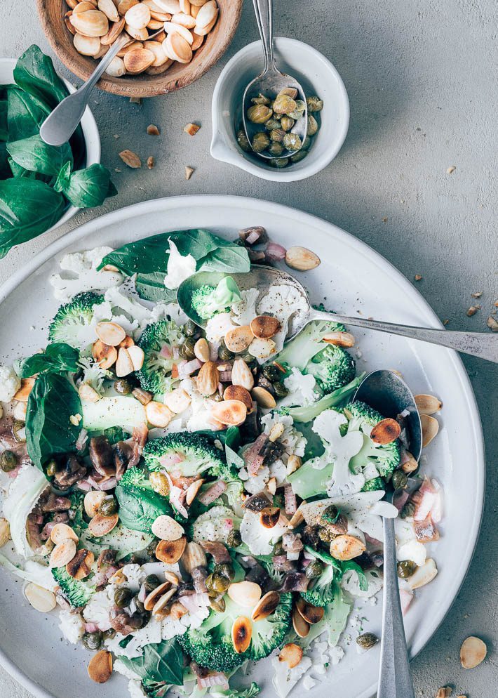 Broccoli salade met ansjovisdressing