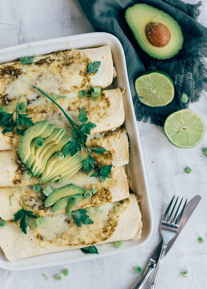 Recept enchilada's met groene salsa