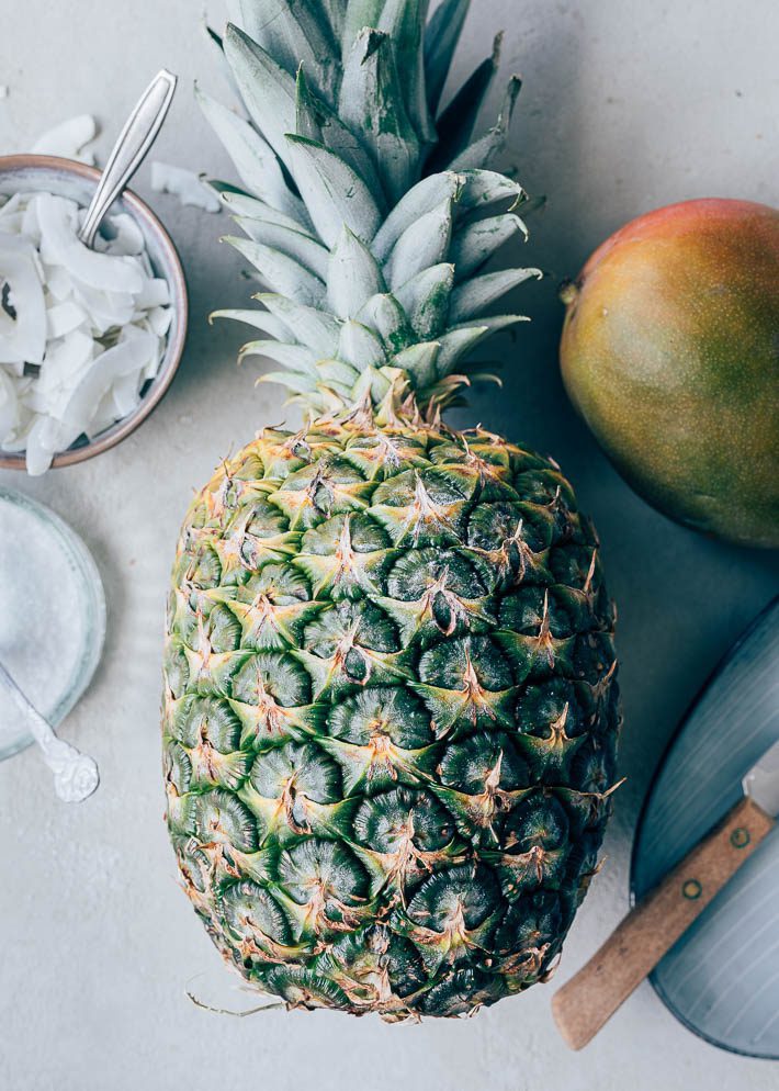 ingrediënten ananas mango