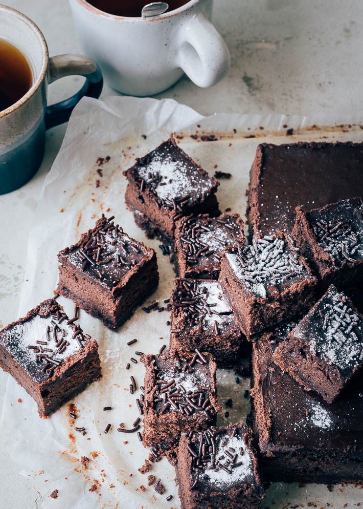 Choco cheesecake blokjes
