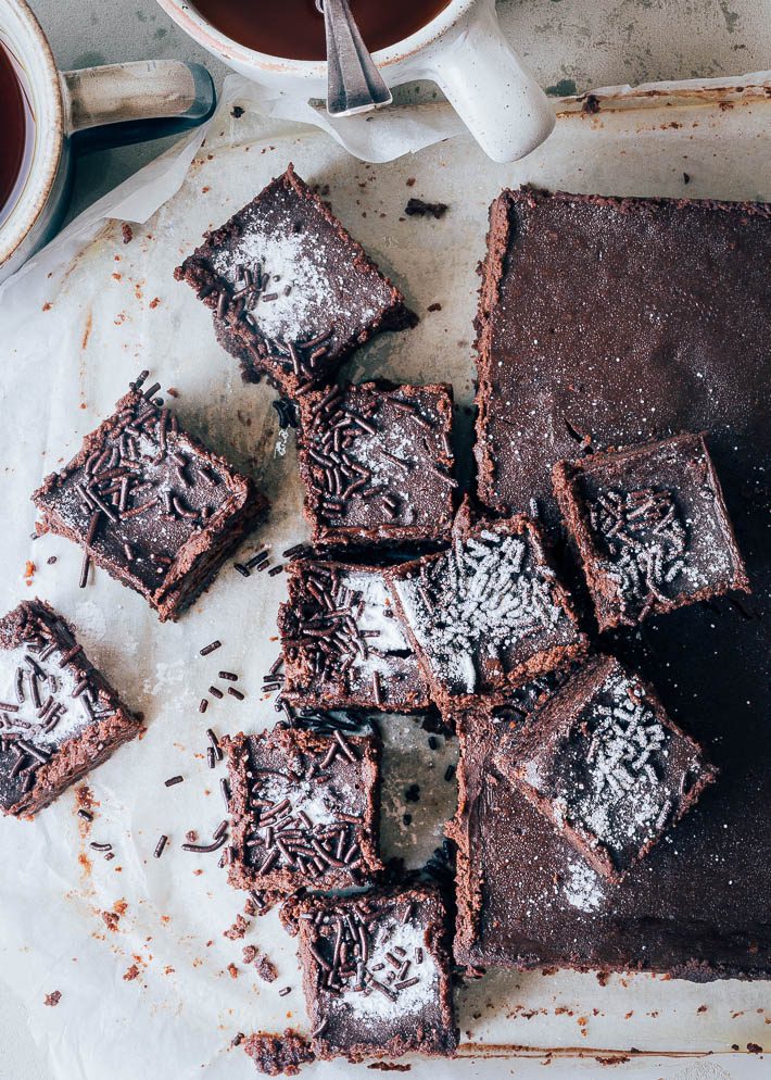 Choco cheesecake blokjes