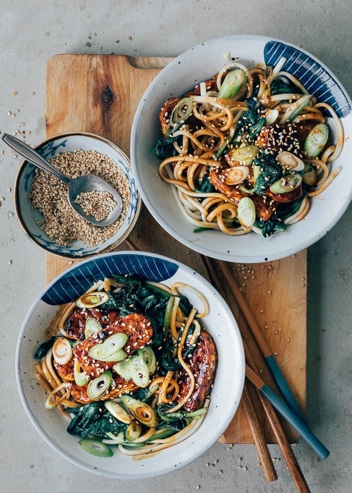 Noedels met sticky saus