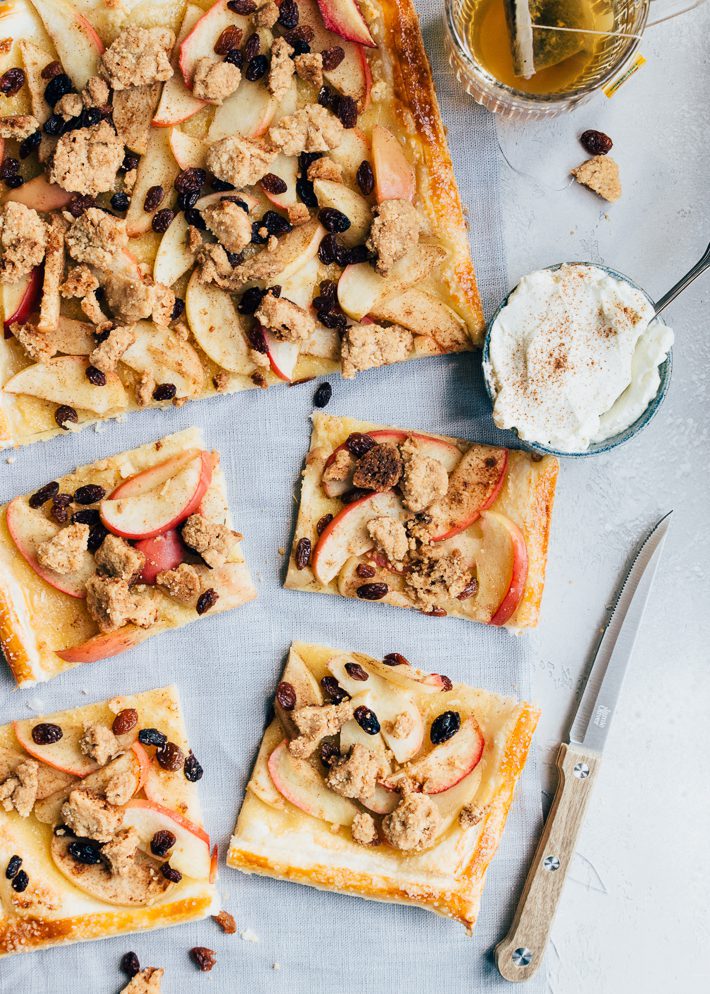 Recept appelkruimel plaattaart