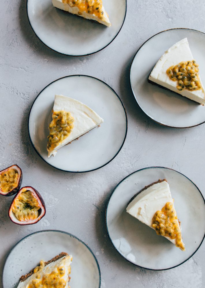 Monchoutaart met passievrucht