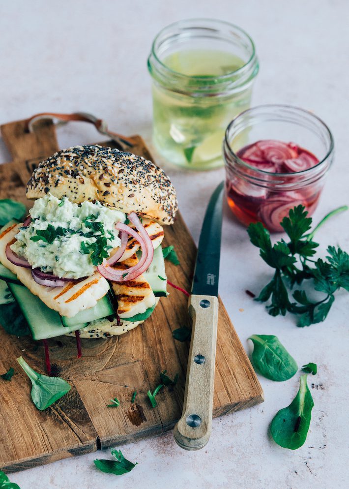 Recept halloumi burger