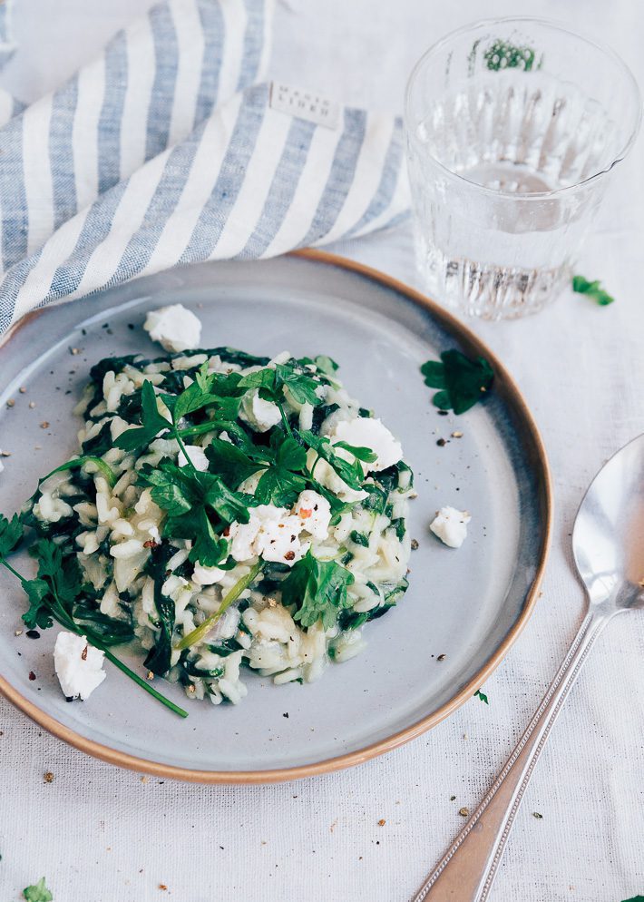 risotto met spinazie