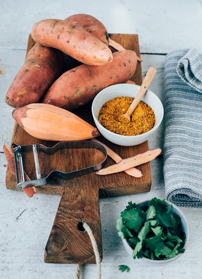 ingrediënten zoete aardappel