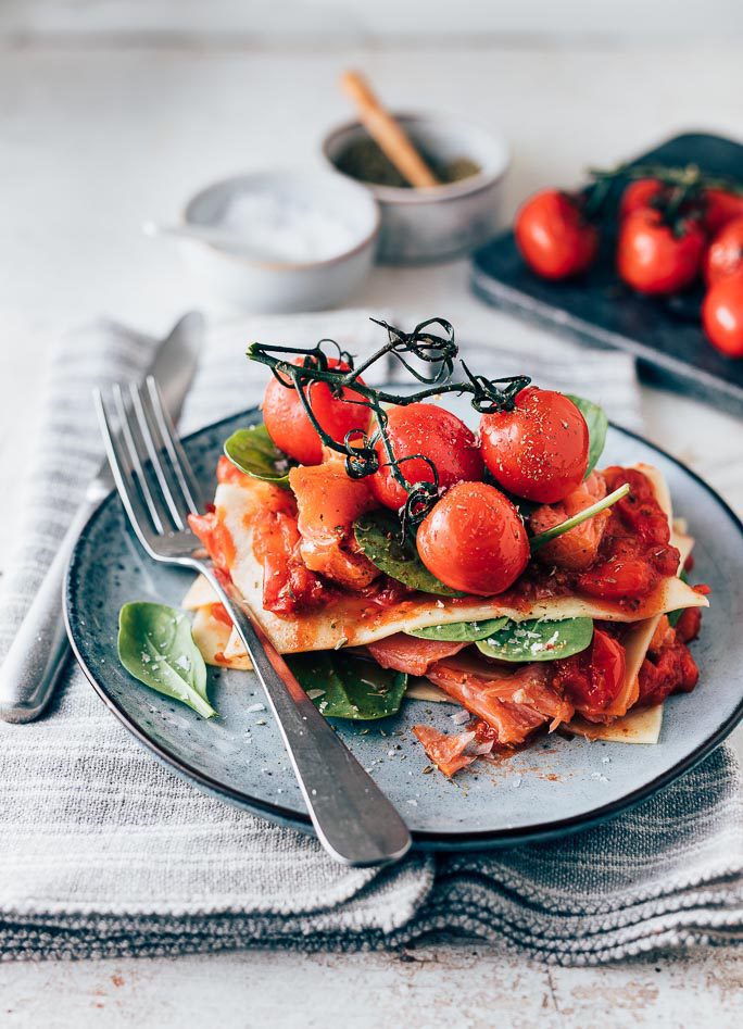 Lasagne met zalm
