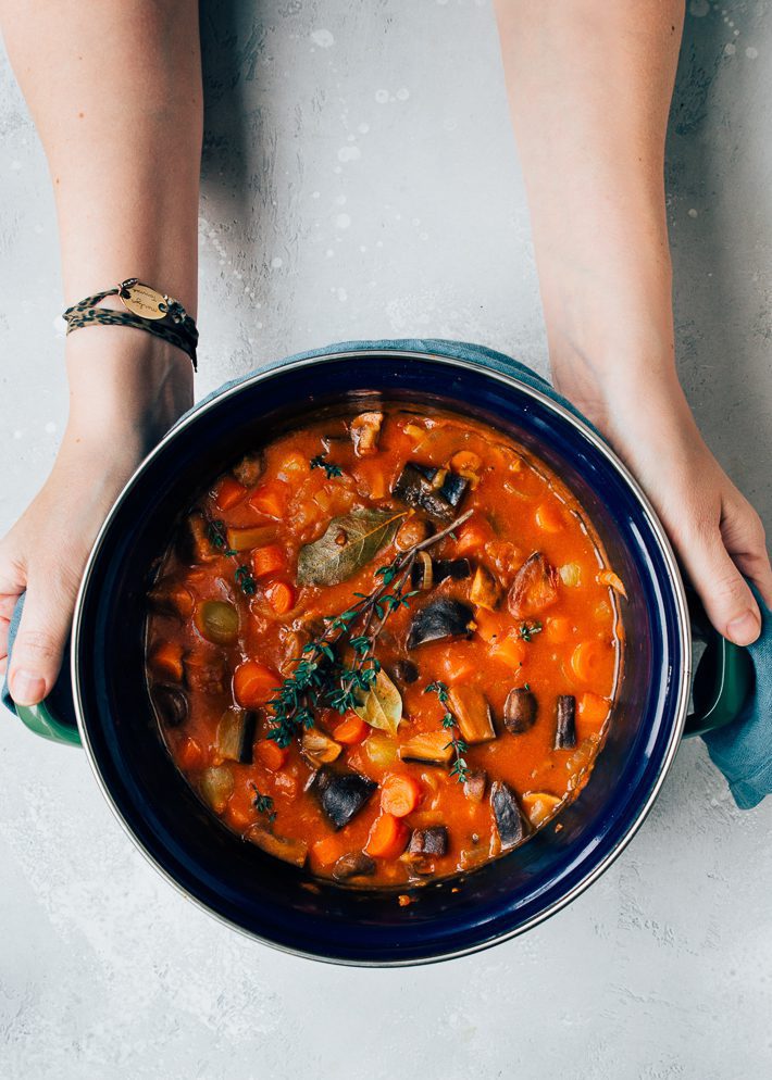 Stoofschotel zonder vlees