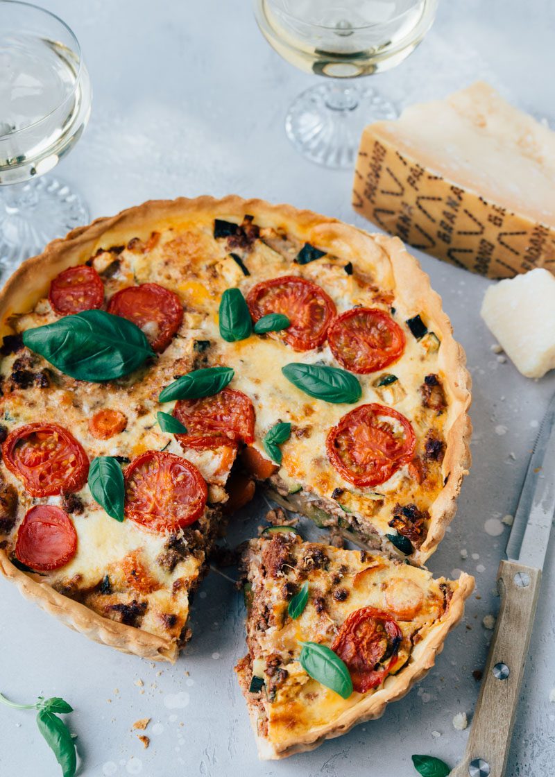 Hartige taart bolognese