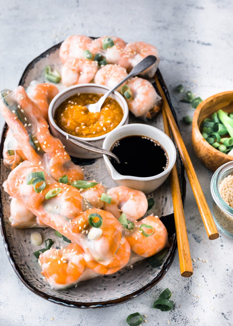 springrolls met garnalen