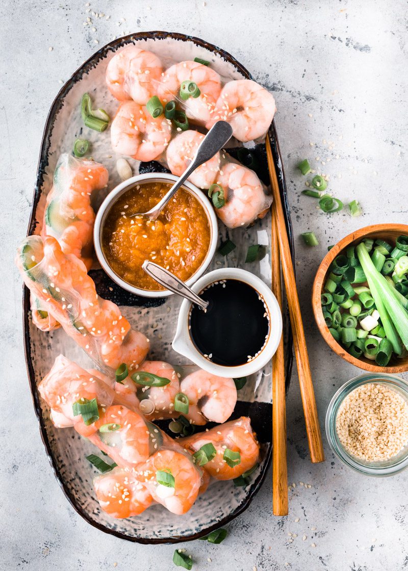 springrolls met garnalen
