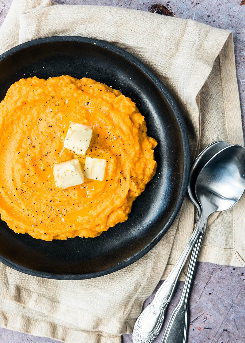 zoete aardappelpuree