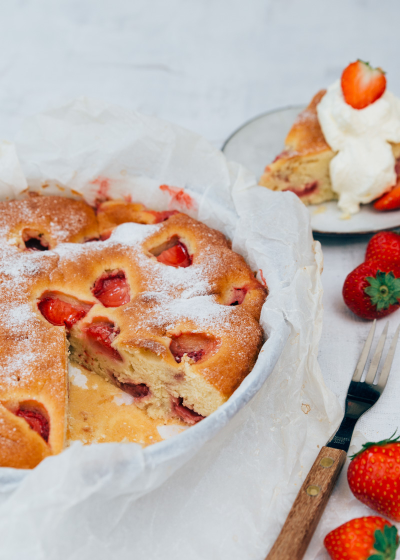 Recept aardbeiencake