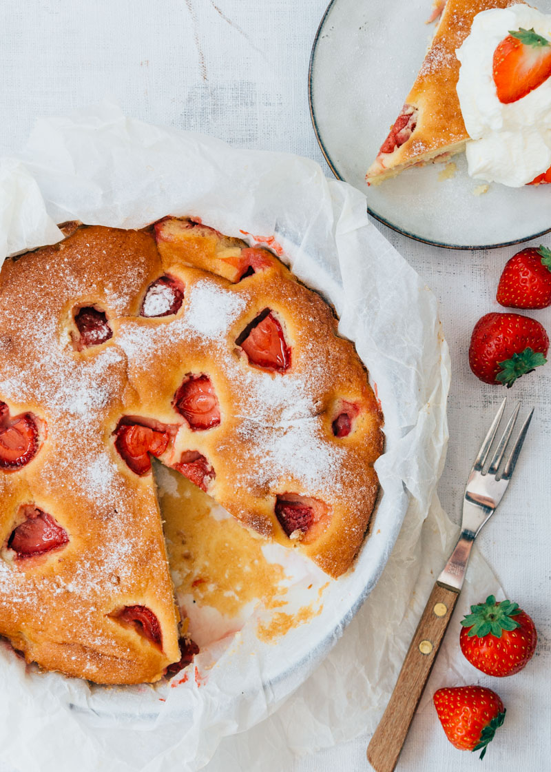 Aardbeiencake recept