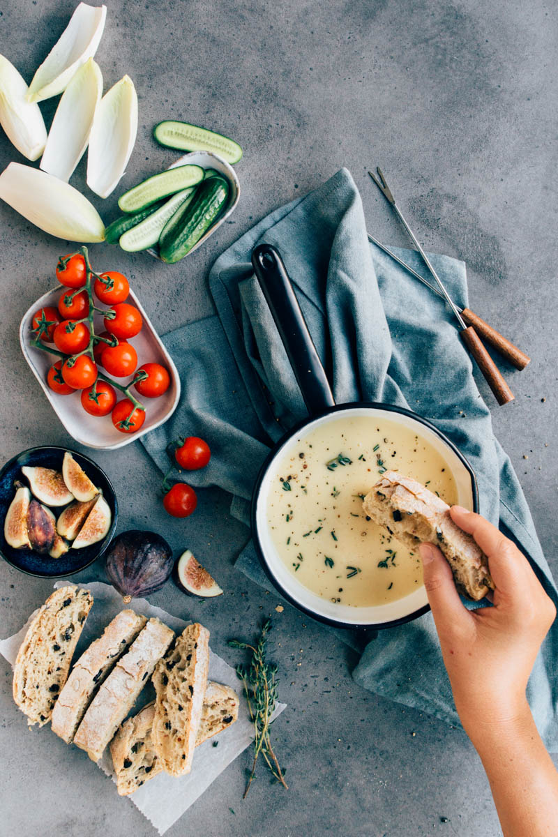 Italiaanse kaasfondue