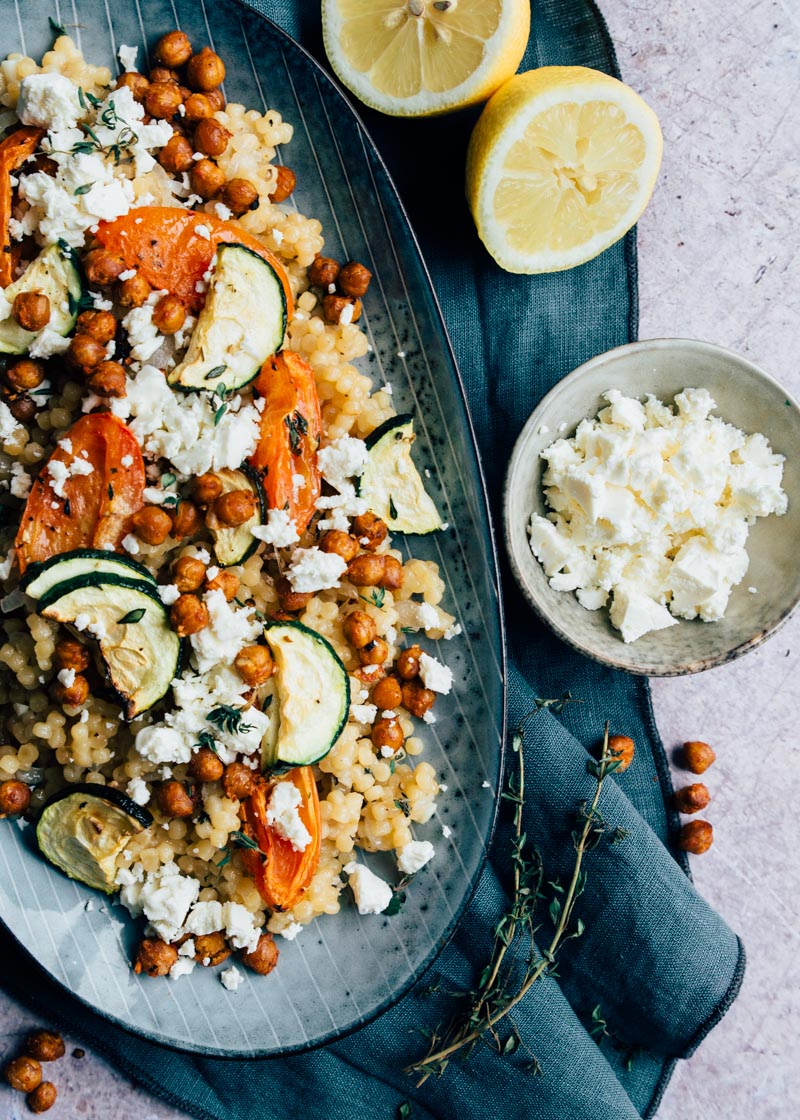 Parelcouscous met feta