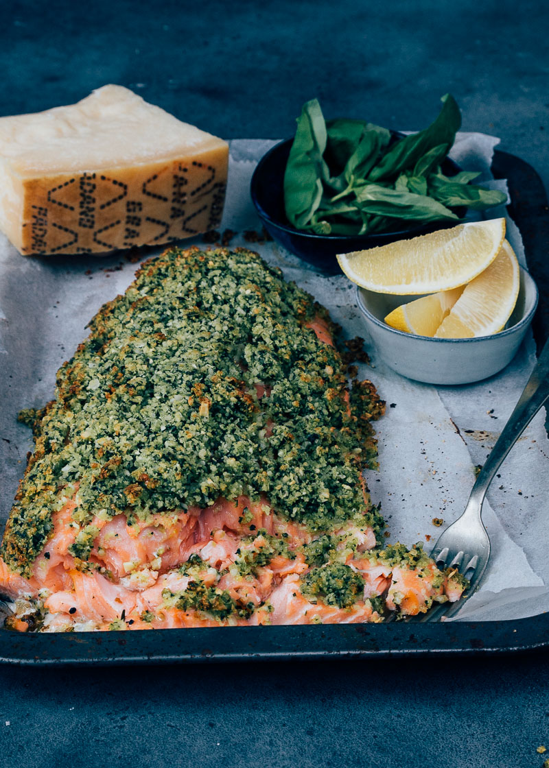zalm met kruidenkorst