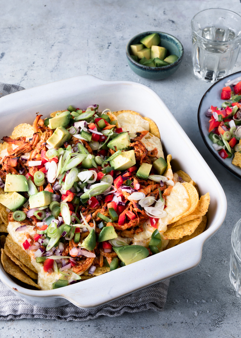 nachos pulled chicken