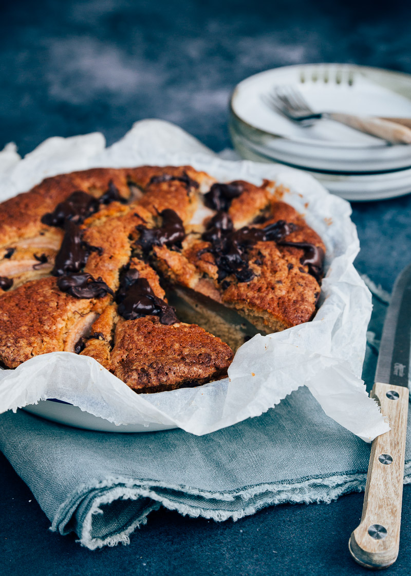 peer en chocoladecake