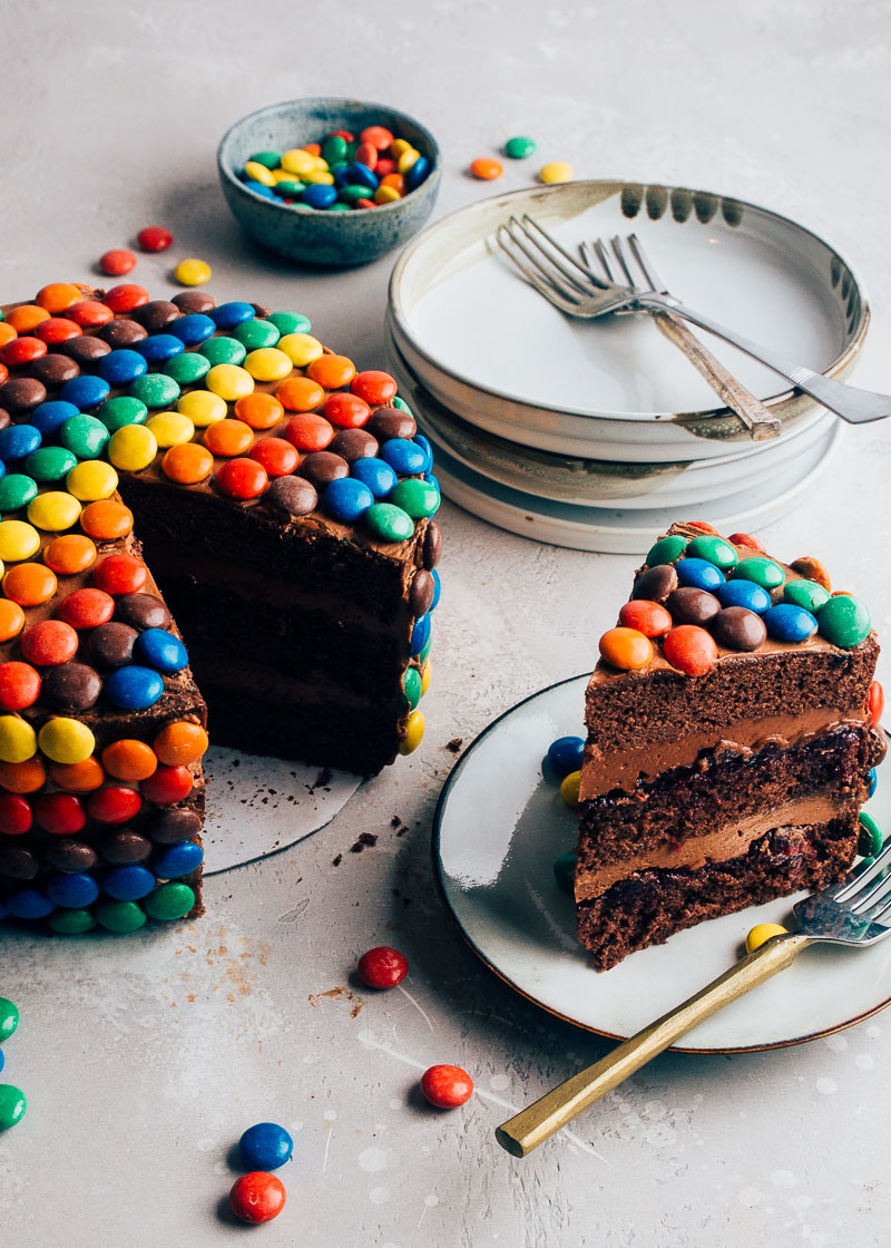 M&M taart