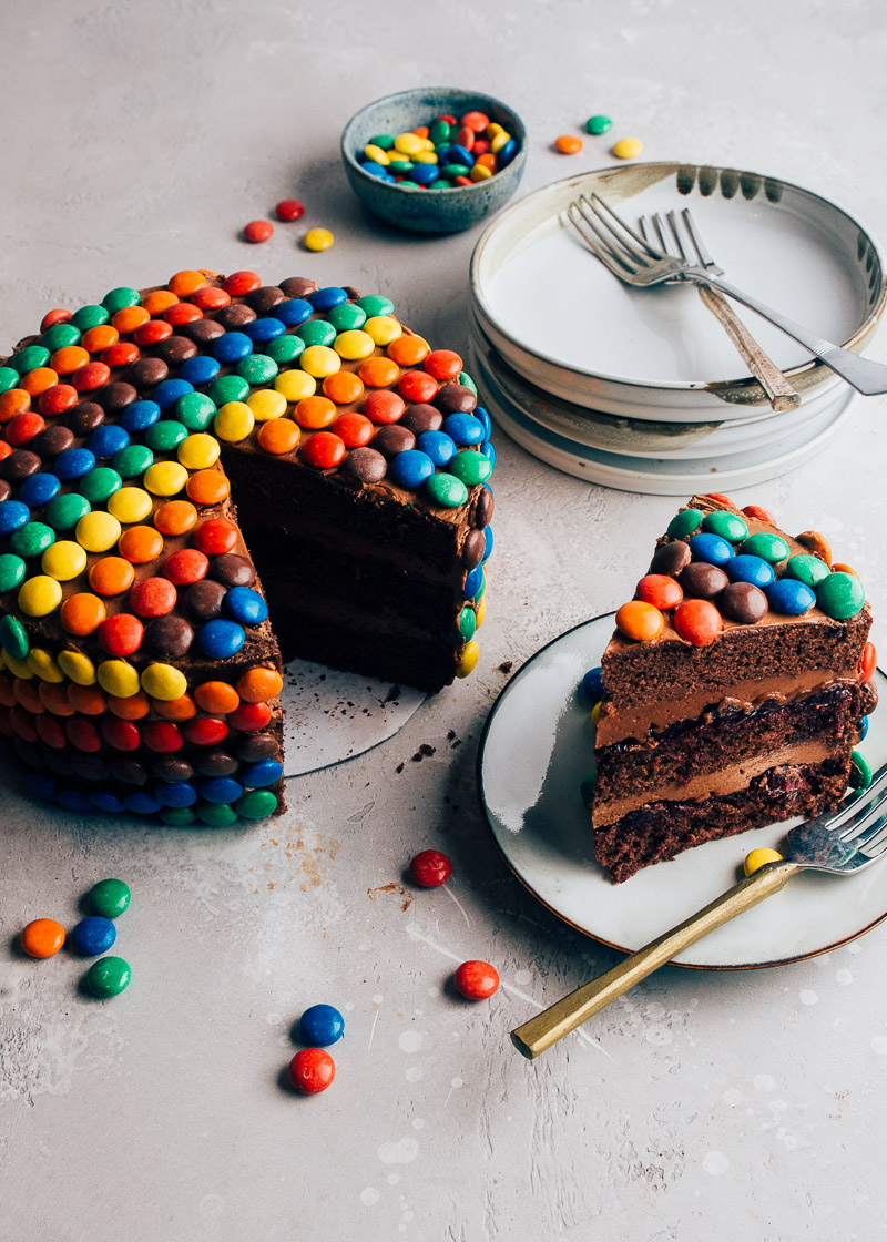 M&M taart