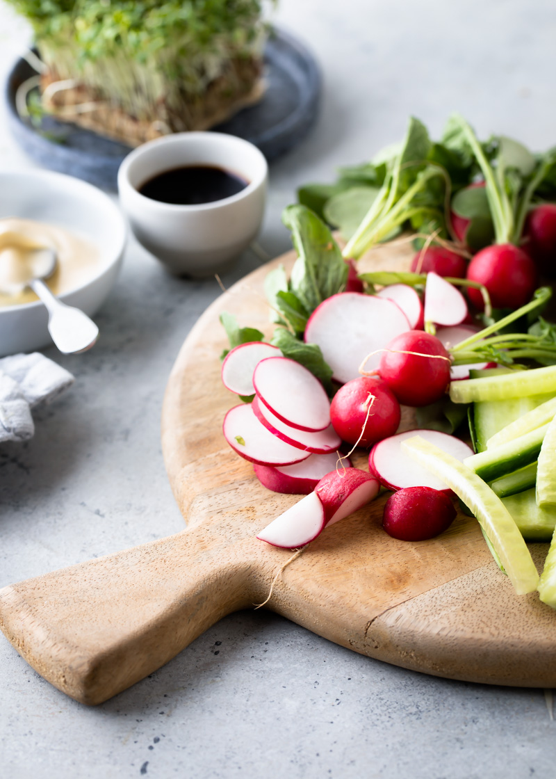 Ingrediënt: Radijs en komkommer