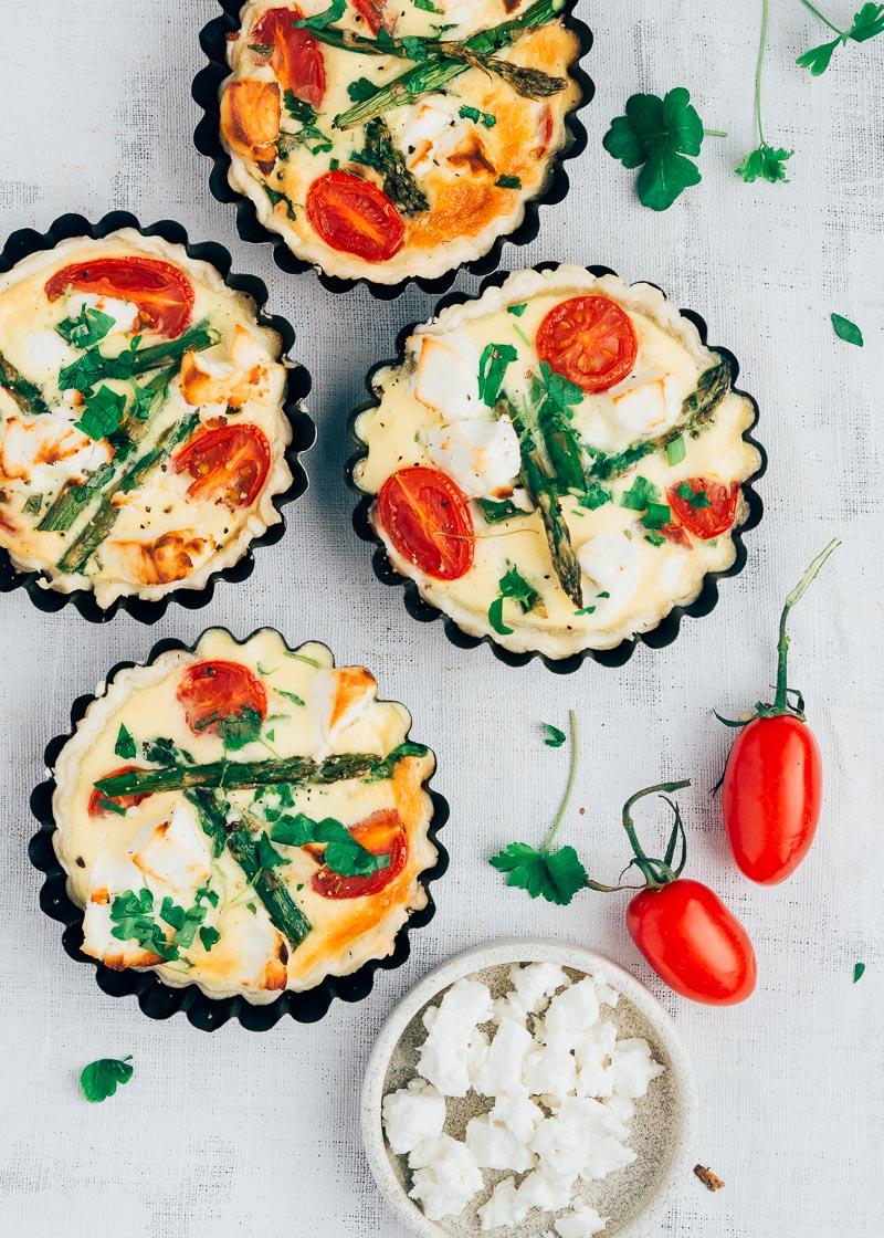 mini asperge quiche