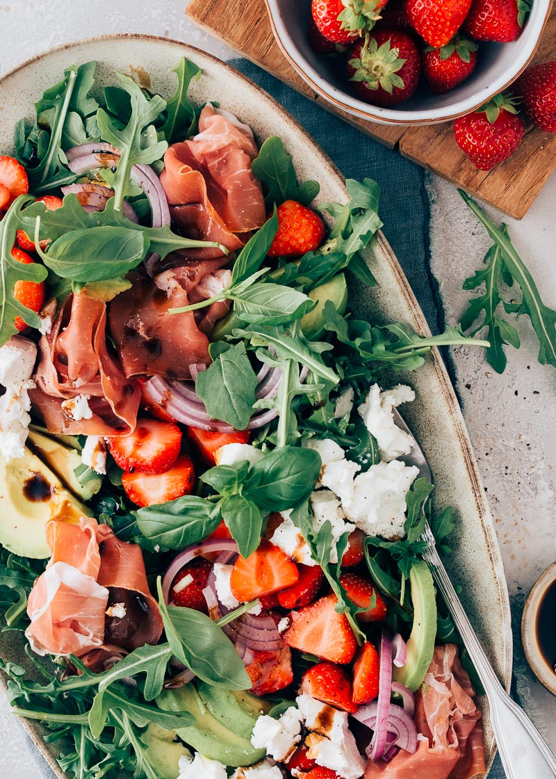 aardbeien salade