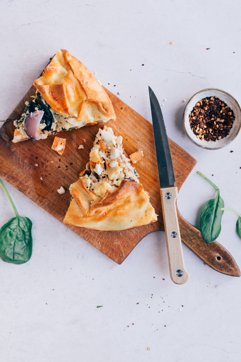 Zoete aardappel quiche