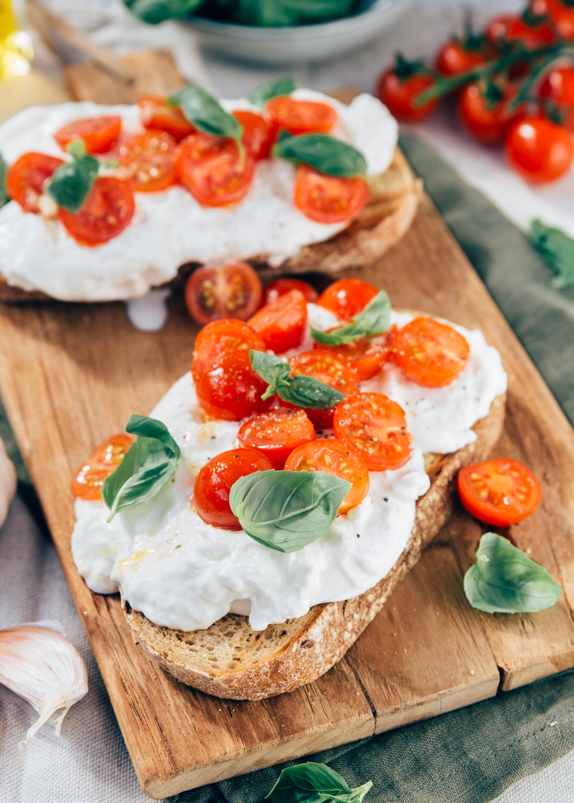 Bruschetta met burrata