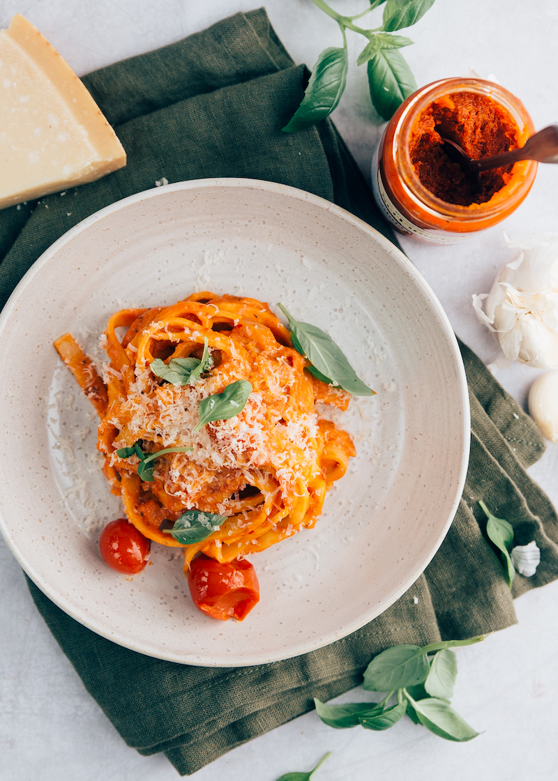 Pasta met 'nduja - pasta koken
