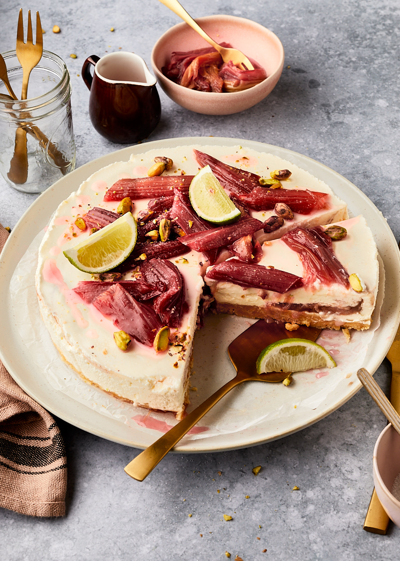 Rabarber cheesecake