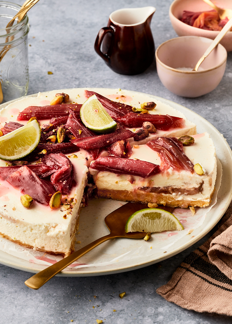 Rabarber cheesecake